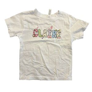 CLAIRE Name T-Shirt / Easter / Spring / Size 3T